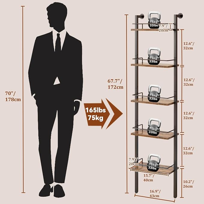 YMYNY 5-Tier Freestanding Wine Racks，Liquor Bottle Display Shelf - Image 8