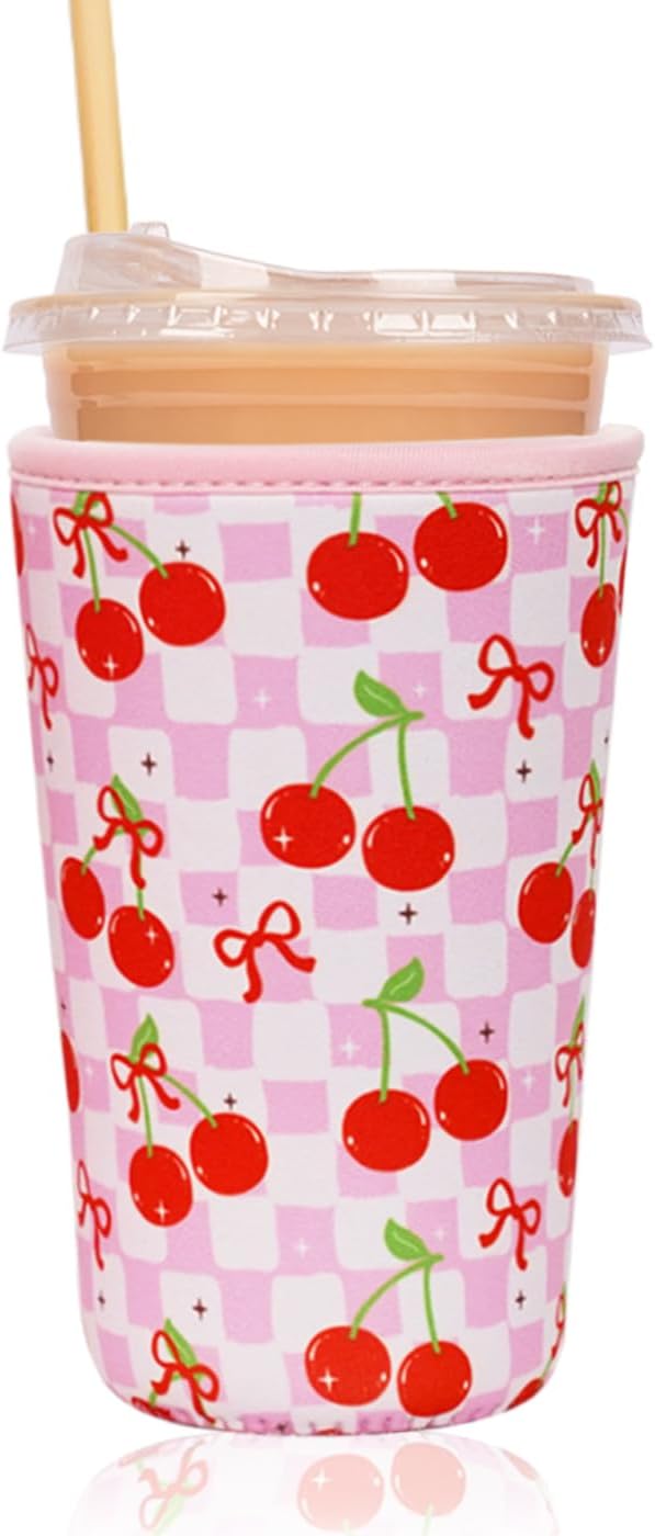 Reusable Insulated Sleeve for Iced Coffee Cup, Coffee Neoprene Sleeve for Cold by Unknown