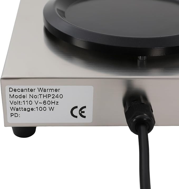80W Commercial Coffee Warmer, 110V Single Burner Decanter Warmer Plate - Image 4