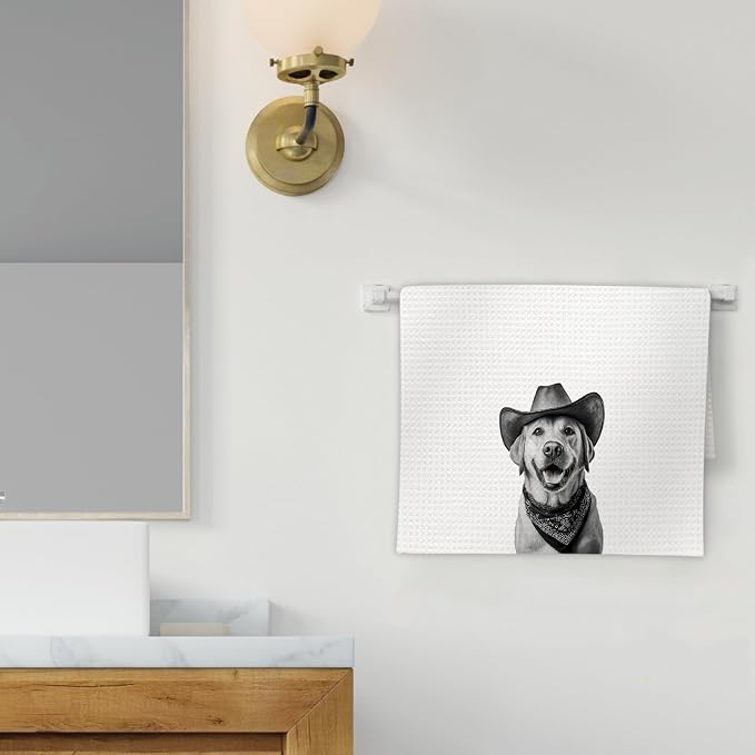 Labrador Retriever Gifts Western Dog Kitchen Towels, Gifts - Image 2