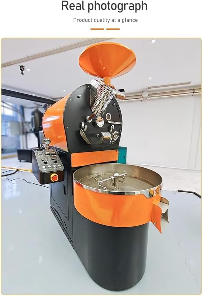 Large Capacity Coffee Roaster Machine Heavy Duty Drum Coffee Bean Roaster - Image 4