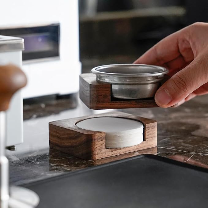 watchget Espresso Paper Filter Holder Update Coffee Filter Storage Container - Image 5