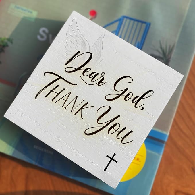 Christian Wooden Box Sign5x5 Inch - Image 4