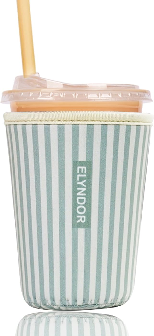Reusable Insulated Sleeve for Iced Coffee Cup, Coffee Neoprene Sleeve for Cold by Unknown