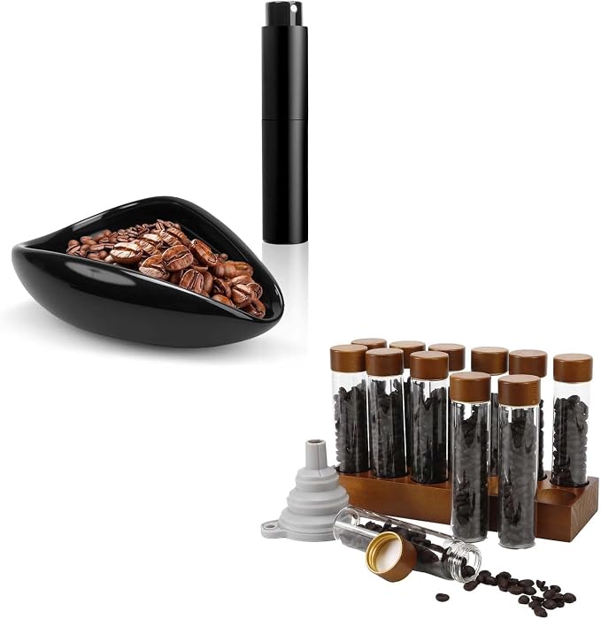 Coffee Bean Dosing Tray, Aluminum Glass Spray Bottle & 12 Pcs Coffee Bean by PROKITCHEN