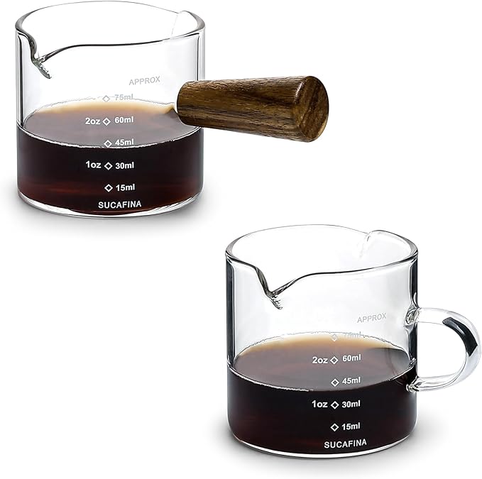Koythin 2-Piece Espresso Shot Cups Set, Minimalist Glass Measuring Cup by Koythin