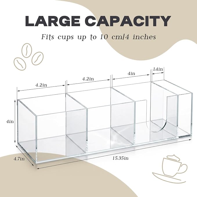 Novabright Acrylic Coffee Cup Holder - Image 2