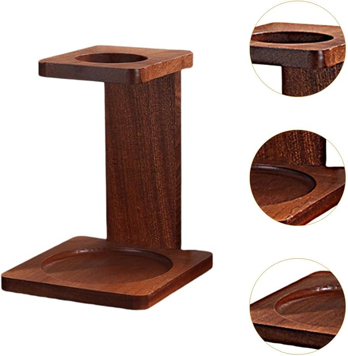 Wooden Coffee Filter Cup Stand Dripper Rack Stable Pour Over Coffee Brewer - Image 2
