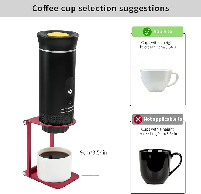 Pour Over Coffee Maker Stand, Foldable Portable Electric Espresso Machine Stand - Image 2