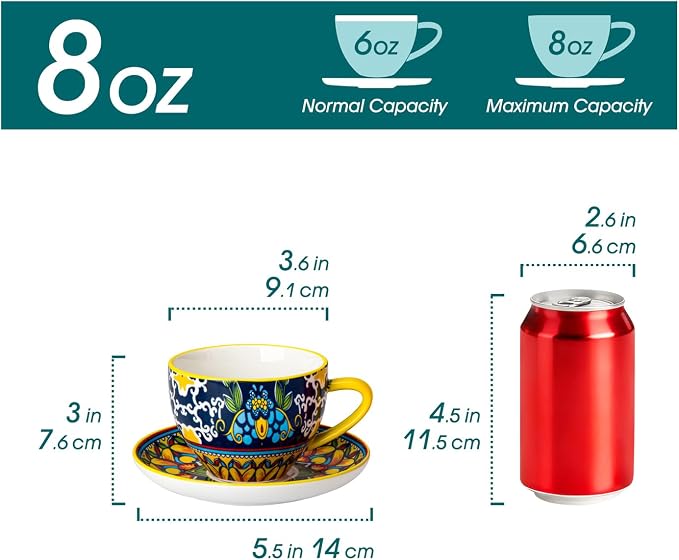 vancasso 8oz Cappuccino Cups - Image 3