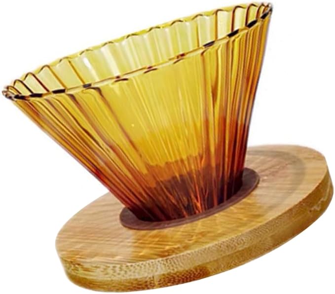 Toyvian High Borosilicate Glass Pour-over Coffee Funnel by Toyvian