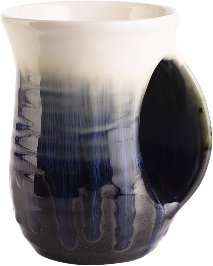 Hand Warmer Mug, Ceramic and Hand Painted by Gute