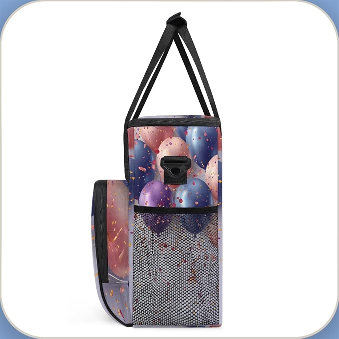 Colorful Balloon Coffee Maker Travel Bag, Portable Storage Tote Bag - Image 4