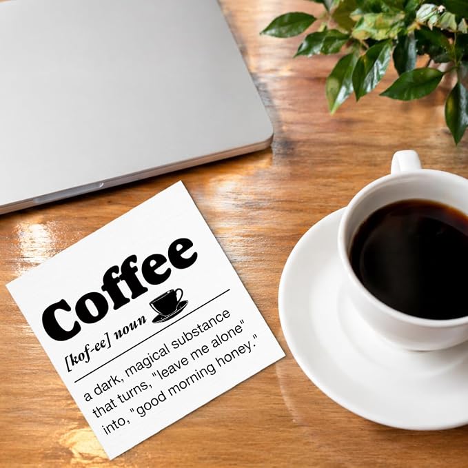 Coffee Bar Decor, Farmhouse Cafe Wooden Sign, Coffee Definition Cafe Sign - Image 4