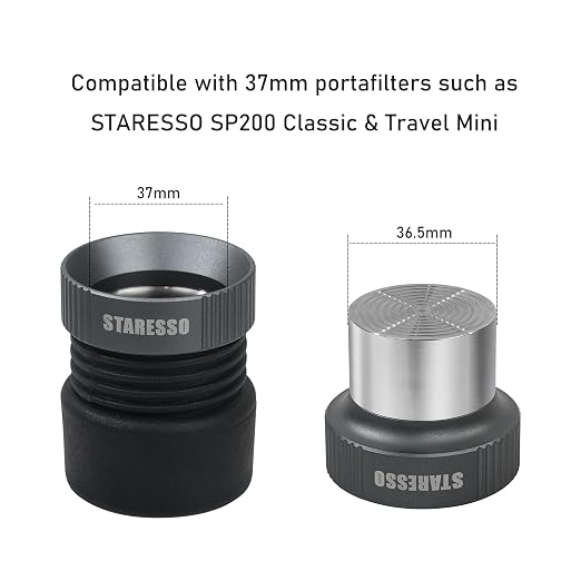 STARESSO 37mm Coffee Dosing Funnel & Espresso Coffee Tamper, Aluminium Alloy - Image 7