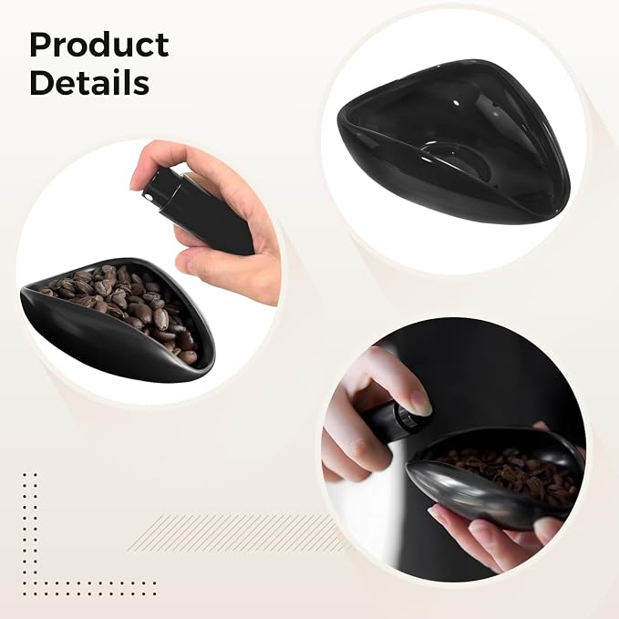 3 PCS Coffee Bean Dosing Cup Set, Ceramic Triangle Bowl, Glass Sprayer - Image 3