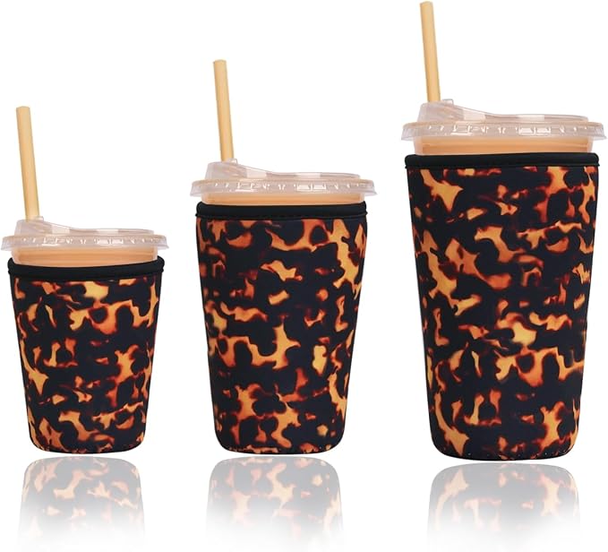 Reusable Insulated Sleeve for Iced Coffee Cup, Beverage Holder for Iced Coffee by Unknown