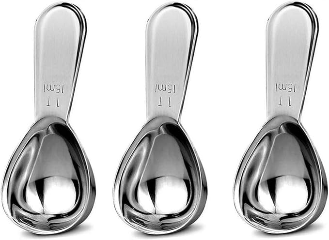 Stainless Steel 1 Tablespoon Measuring Coffee Scoop Spoon by Jasni