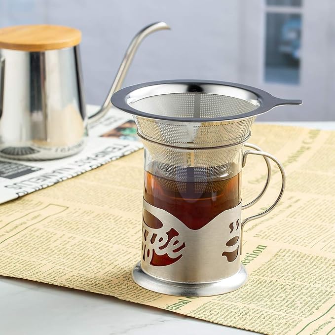 ANNMEXX Upgraded Pour Over Coffee Filter, Coffee Dripper, Paperless Mess - Image 3
