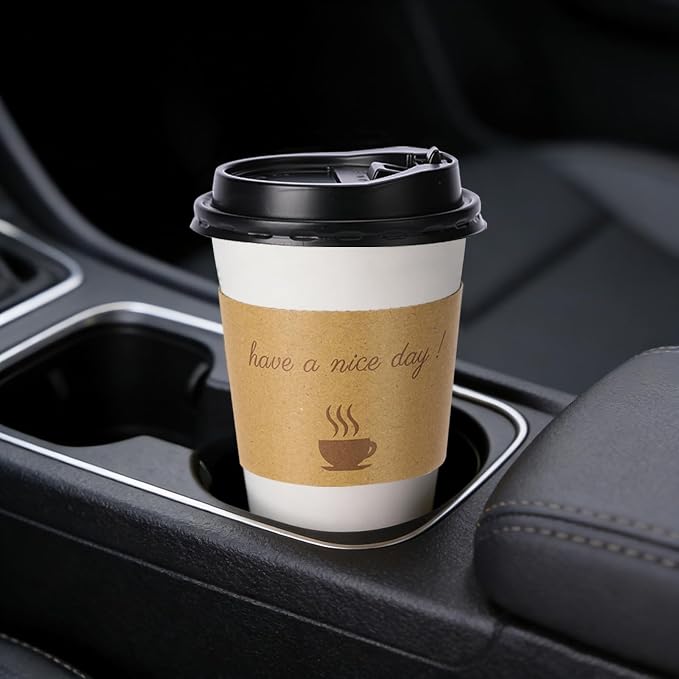 BYSNOW 500 pack 16 oz Disposable Paper Coffee Cups, Paper To Go Cups - Image 5