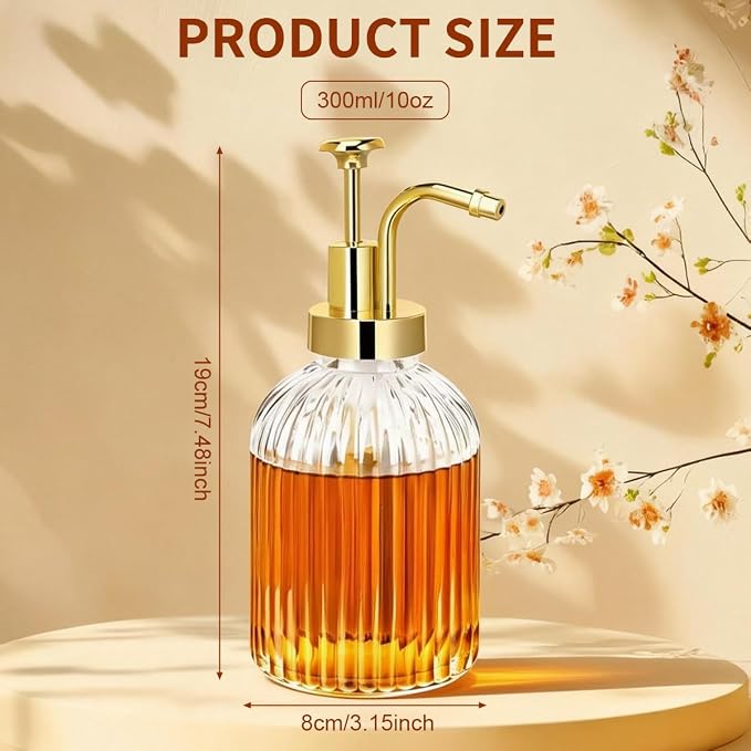 300ml/10 oz Clear Glass Coffee Syrup Dispenser - Image 2