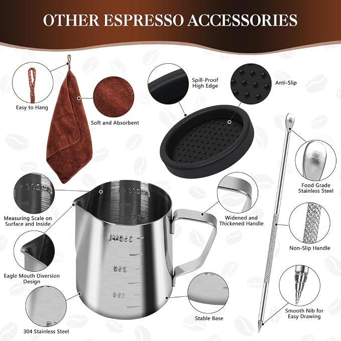 Y-Step 58mm Espresso Accessories Kit, - Image 5