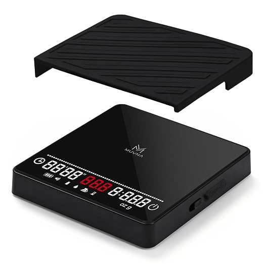 Espresso Mini Coffee Scale - 2kg/0.1g Precision Digital Scale with Waterproof by MUVNA