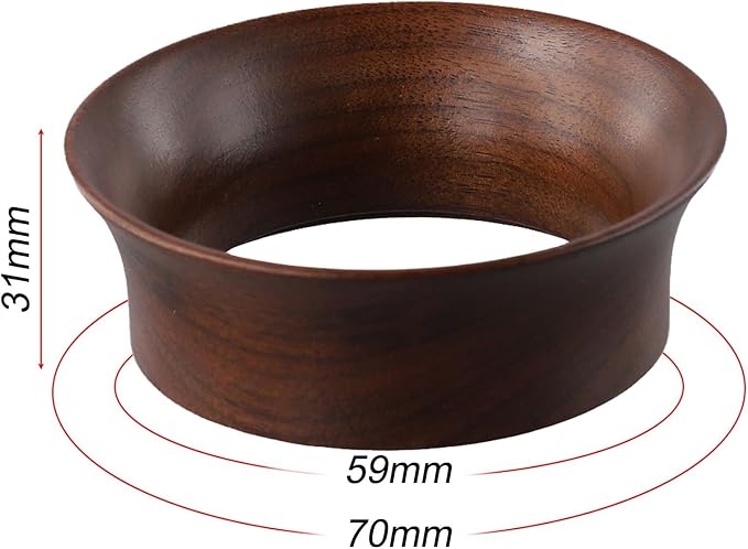 Wood Coffee Dosing Ring 51 53 58mm Portafilter Replacement Fit Espresso Tools - Image 2
