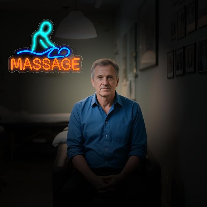 Massage Neon Sign for Wall Decor, Massage Led Signs, Dimmable USB Powered Neon - Image 6