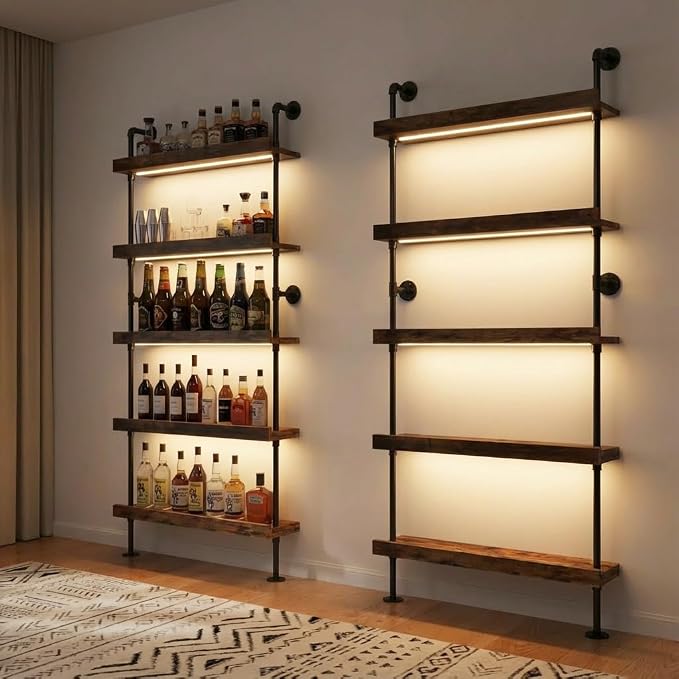 5-Tier Wall Mounted Wine Rack - Image 7