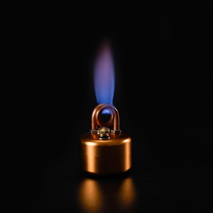 Mini Alcohol Camping Stove – Lightweight Brass & Aluminum Spirit Burner - Image 8