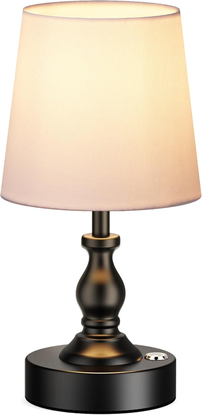 PARTPHONER Mini Cordless LED Table Lamp, 5200mAh Rechargeable Battery Operated by PARTPHONER