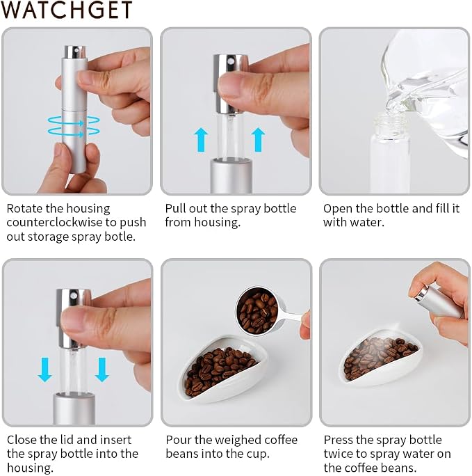 2PCS/10ml Coffee Bean Spray Bottle Espresso Spray Bottle Portable Empty Small - Image 6