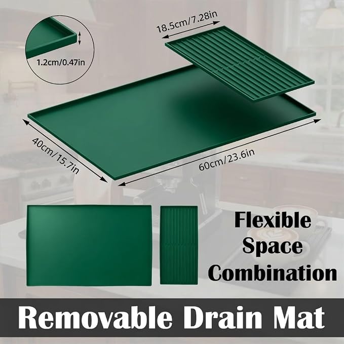 Silicone Coffee Bar Mat 24 x 16 in - Image 2
