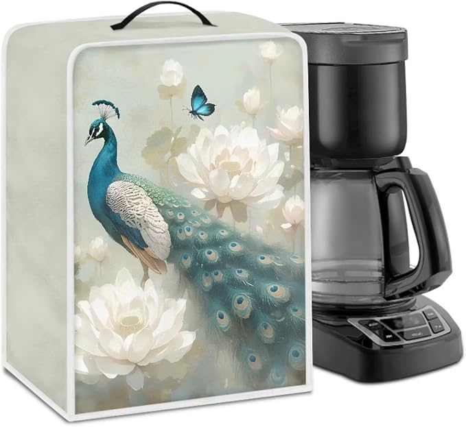 Peacock Coffee Maker Dust Cover Universal Coffee Machine Covers by Unknown