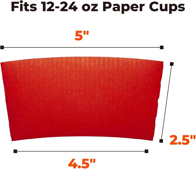 FMP Brands 1000 Pack Coffee Sleeves - Image 3