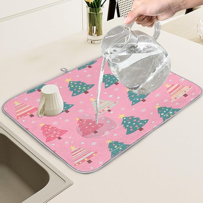 Dish Drying Mat, Kitchen Counter Quick Dry Pads - Image 5