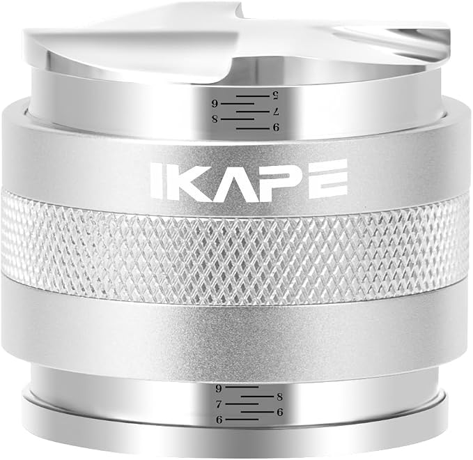 IKAPE Coffee Products, 49MM Coffee Distributor & Hand Tamper, Adjustable Depth by IKAPE