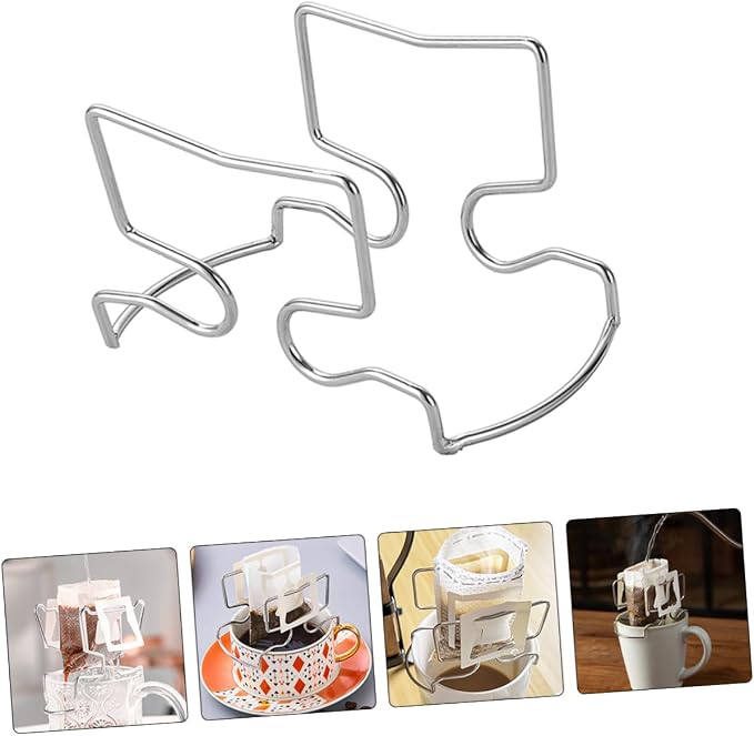 Hanging Ear Coffee Filter Holder Stand Portable Stainless Steel Drip Rack - Image 7
