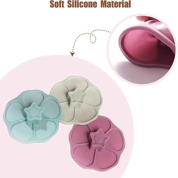 flower Silicone Cup Covers, Flexible Mug Covers, Tea Pots, Hot Cup Lids - Image 4
