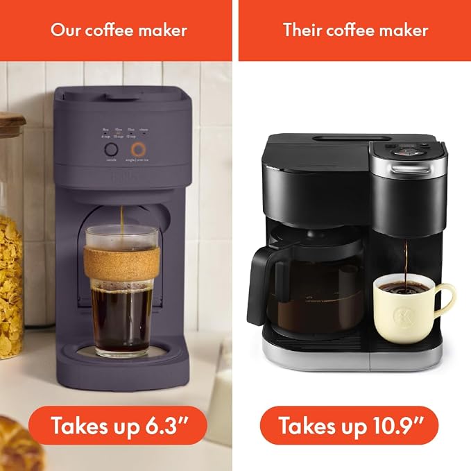 BELLA VersaBrew 2-in1 Coffee Maker, K-Cup compatible, Brew 3 Sizes Carafes & - Image 5