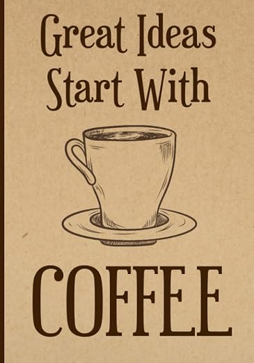 Coffee Themed Notebook by Unknown