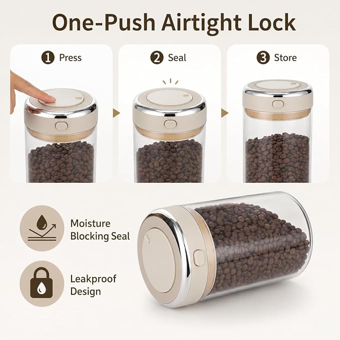Homaisson Large Airtight Coffee Canister 37oz - Image 5