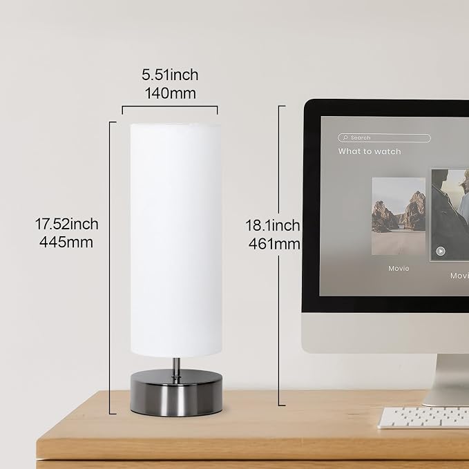 Touch Table Lamp, 3-Way Dimmable Modern Minimalist Accent Bedside Lamp - Image 6