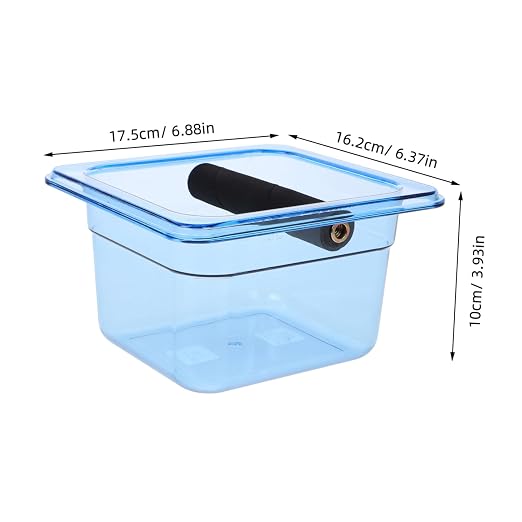 Mikikit Large Espresso Acrylic Grounds Disposal Bin - Image 2