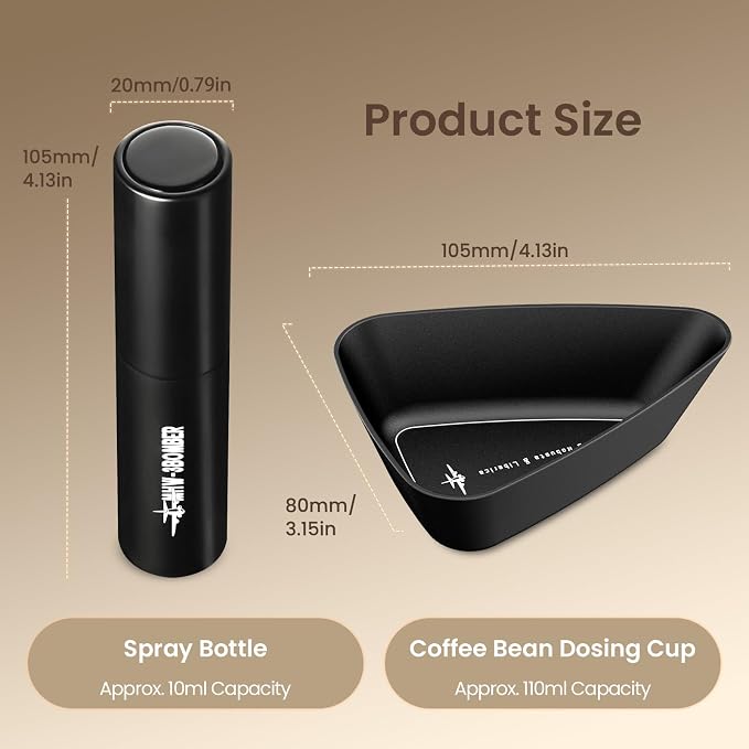 MHW-3BOMBER Coffee Bean Dosing Cup and RDT Spray Bottle Set - Image 6