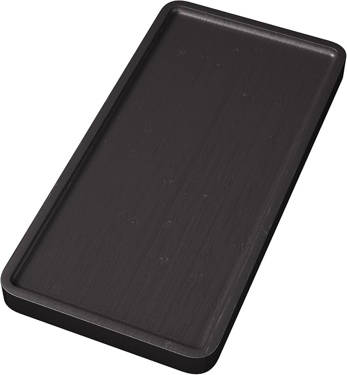 VERTORGAN Bamboo Serving Tray, 11.8x5.9 Inch Decorative Trays Platter by VERTORGAN