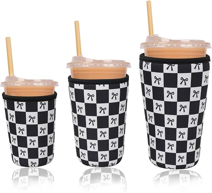 Reusable Insulated Neoprene Iced Coffee Cup Sleeve, Durable Drink Sleeve by Unknown