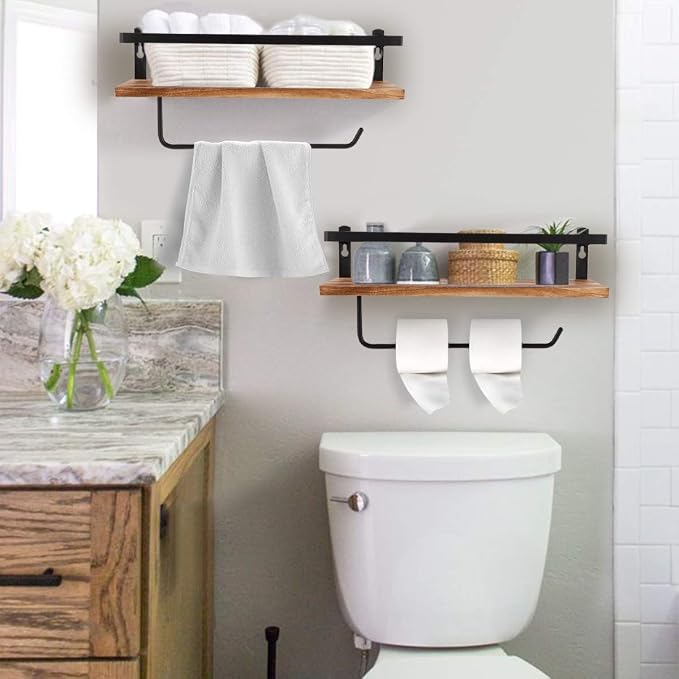 PHUNAYA Floating Shelves, Wall Mounted Shelf - Image 2