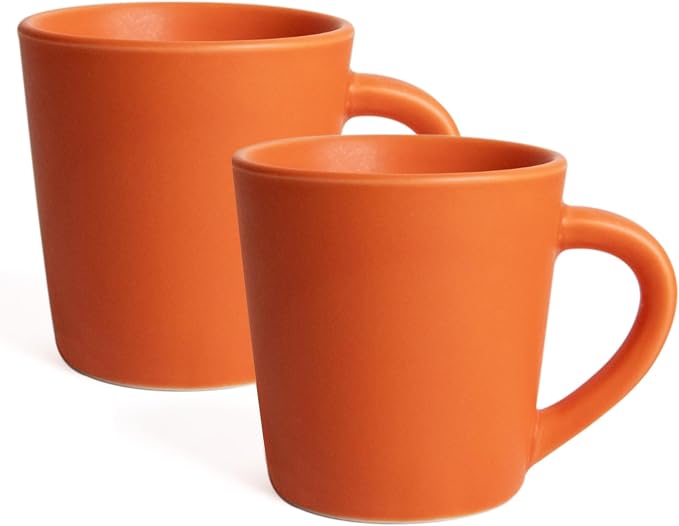 4.2 oz Espresso Cups Set of 2, Ceramic Coffee Mugs Demitasse Cups, Small by YINUOWEI